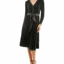 Best Pirce ⌛ women Nicole Miller Metallic Sweaterdress 🔥