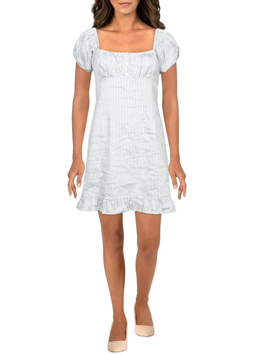 Buy ๐ Nicole Miller ๐ฉ Womens Striped Ruffled Mini ๐ Dress ๐ 3 Buy ๐ Nicole Miller ๐ฉ Womens Striped Ruffled Mini ๐ Dress ๐