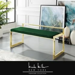 Best Sale 🤩 Nicole Miller Rashad Bench 👍
