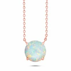 Flash Sale 👍 Nicole Miller 👩 women Sterling Silver and 14k Rose Gold Overlay Gemstone Round Solitaire Pendant Necklace on 18 Inch Adjustable Chain 🧨 -Hot Sale Nicole Miller Store 1501335338fb452087761485c600887c d6608761 b961 44c9 8cfa 59085e653cf4 1080x