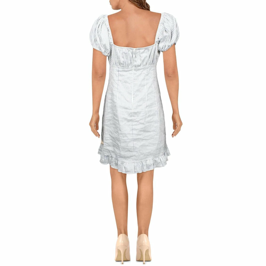 Buy ๐ Nicole Miller ๐ฉ Womens Striped Ruffled Mini ๐ Dress ๐ 4 Buy ๐ Nicole Miller ๐ฉ Womens Striped Ruffled Mini ๐ Dress ๐ - Image 2