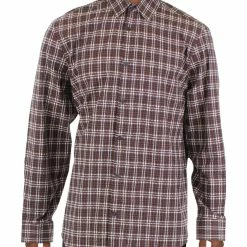 Best Sale 😀 Perry Ellis Mens Plaid Cotton Button-Down 👚 Shirt 🎁