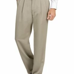 Coupon 🛒 Perry Ellis Mens Cuffed Double Pleat 👗 Dress Pants ⌛