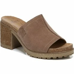 Cheap 🌟 Zodiac Lissa 👩 Womens Slip On Lugged Sole Mule 🩴 Sandals 🧨