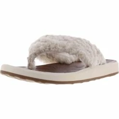 Deals 💯 Zodiac Sunny-2 👩 Womens Faux Fur Slip On Flip-Flops 👍