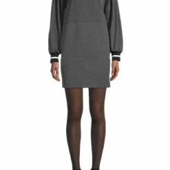 Cheap 👍 Nicole Miller 👩 women Varsity 👗 Dress in Charcoal 🌟