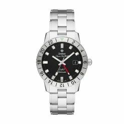 Wholesale ✨ Zodiac Men's Super Sea Wolf GMT Automatic, Silver-Tone Stainless Steel ⌚ Watch 💯