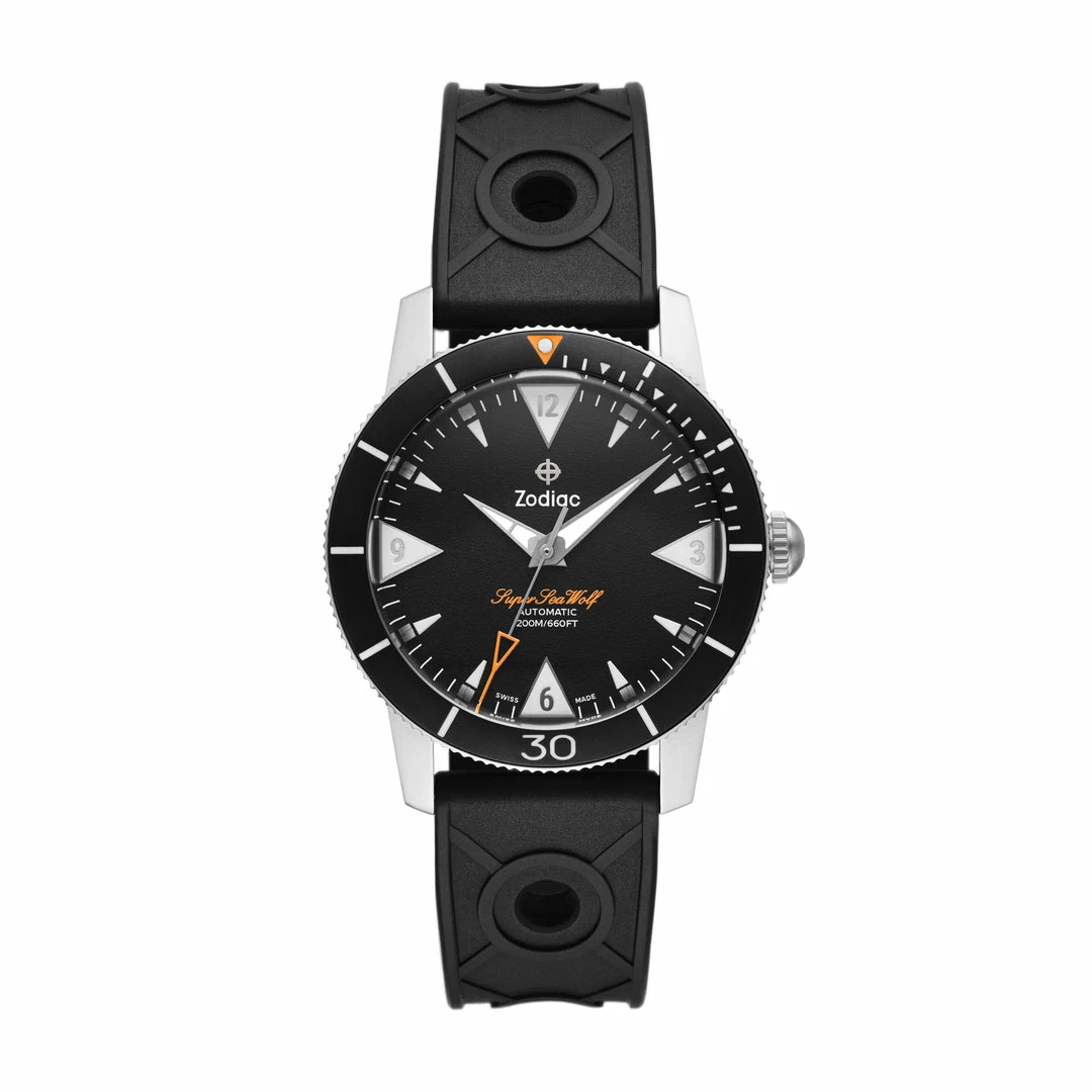 Coupon ✔️ Zodiac Men's Super Sea Wolf 53 Skin Automatic Black Rubber ⌚ Watch 🤩 2 Coupon ✔️ Zodiac Men's Super Sea Wolf 53 Skin Automatic Black Rubber ⌚ Watch 🤩