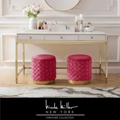 Cheap 👏 Nicole Miller Jacen Ottoman ✨