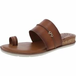 Flash Sale 💯 Zodiac Adelanto 👩 Womens Leather Toe Loop Flat 🩴 Sandals 🧨