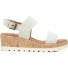 Discount 🎉 Zodiac Oceana 👩 Womens Suede Knit Wedge 🩴 Sandals 🎉