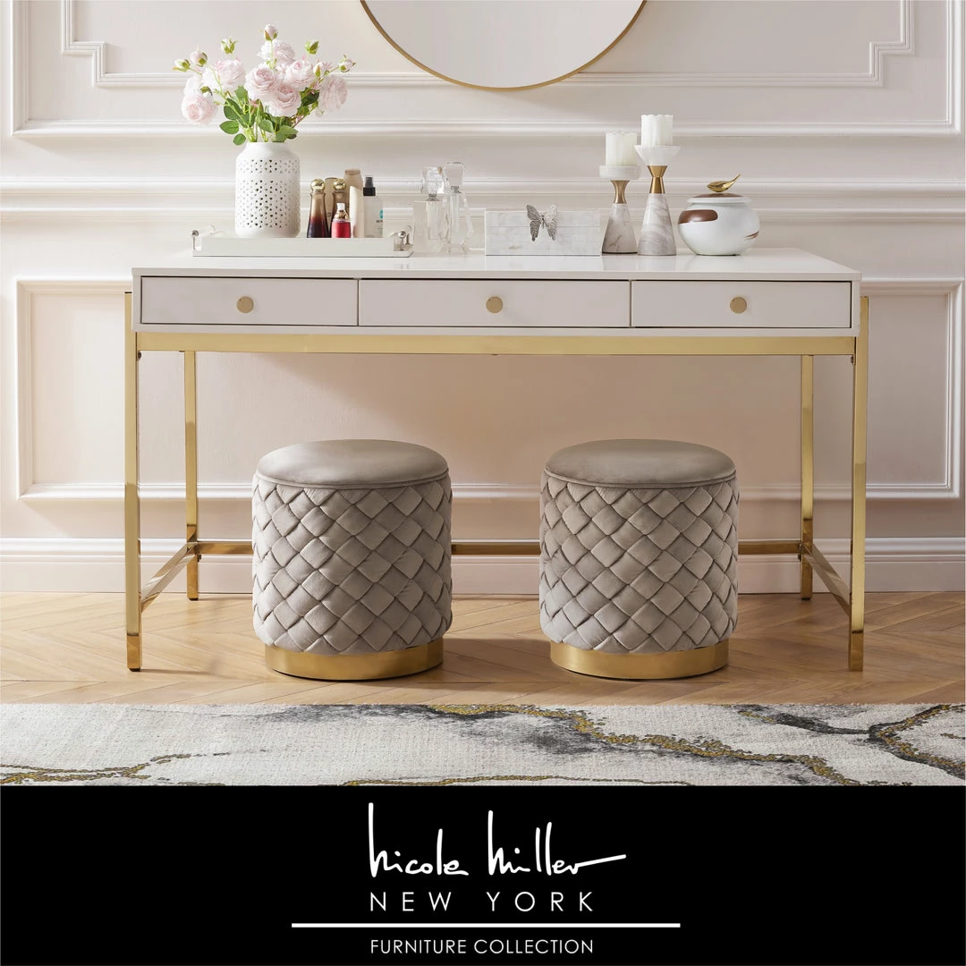 Cheap 👏 Nicole Miller Jacen Ottoman ✨ 10 Cheap 👏 Nicole Miller Jacen Ottoman ✨ - Image 8