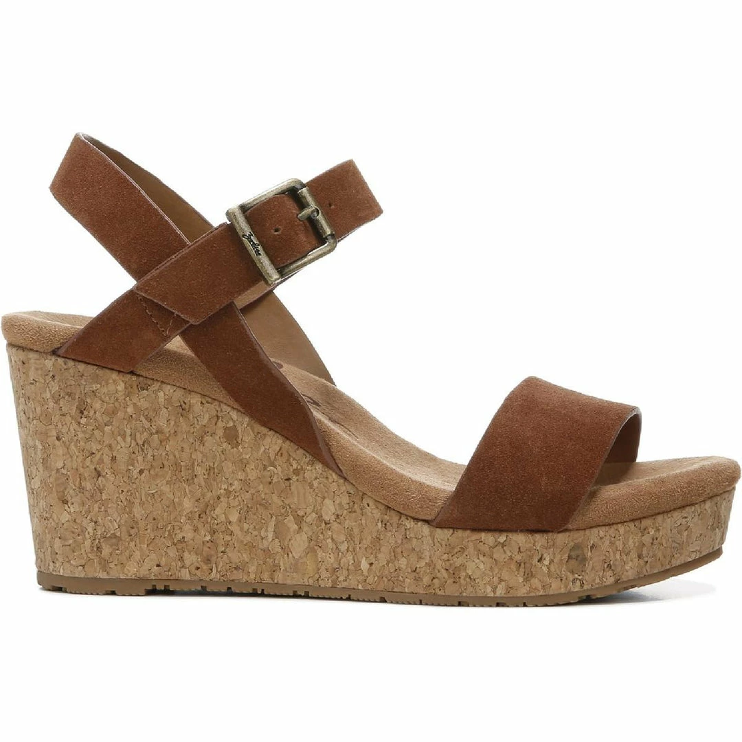 Deals 😉 Zodiac Piper-1 👩 Womens Suede Cork Wedge 🩴 Sandals 😀 4 Deals 😉 Zodiac Piper-1 👩 Womens Suede Cork Wedge 🩴 Sandals 😀 - Image 2