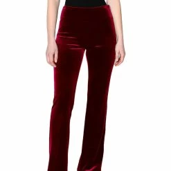 Deals โ Nicole Miller ๐ฉ Womens Velvet Stretch Flared Pants ๐